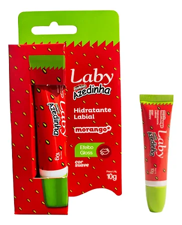 Hidrante Labial Laby Azedinha Morango 10g 1un