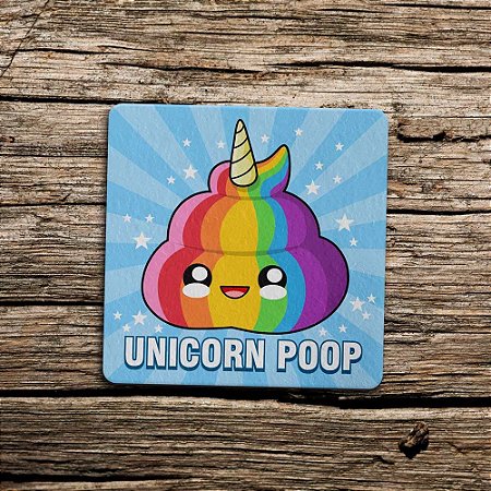 Porta Copo Ecológico Unicorn Poop