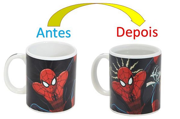 Caneca Mágica Reativa Ultimate Spider Man