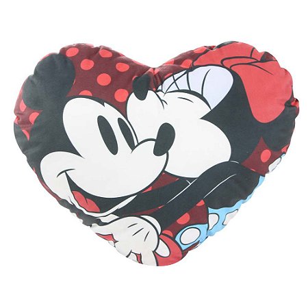 Almofada Coração Disney - Mickey e Minnie