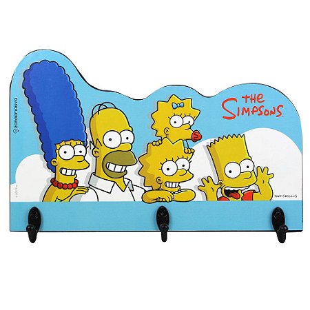 Pendurador de 3 ganchos Simpsons - Família