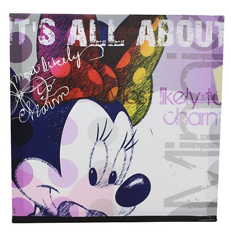 Quadro Canvas Disney - Minnie Charme