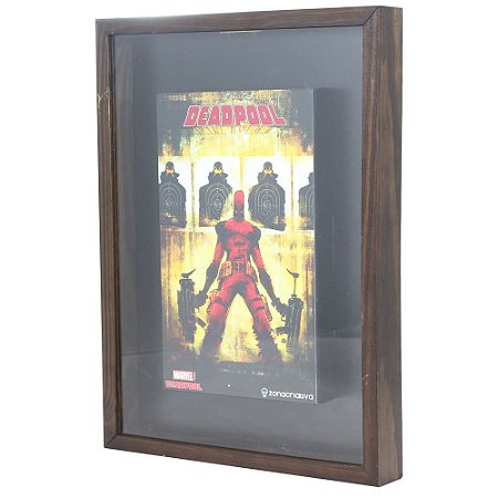 Quadro Coleção de Tampinhas Marvel - Deadpool