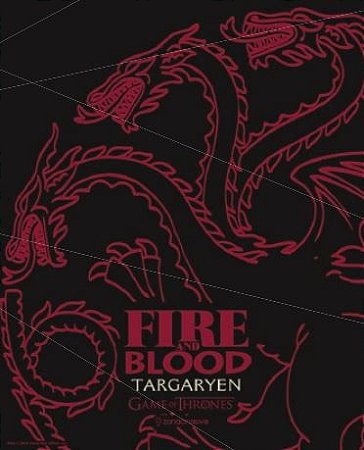 Quadro de Metal 26x19 Targaryen - Fire and Blood