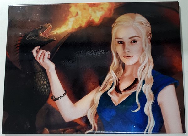 Quadro de Metal 26x19 Game of Thrones - Daenerys Targaryen