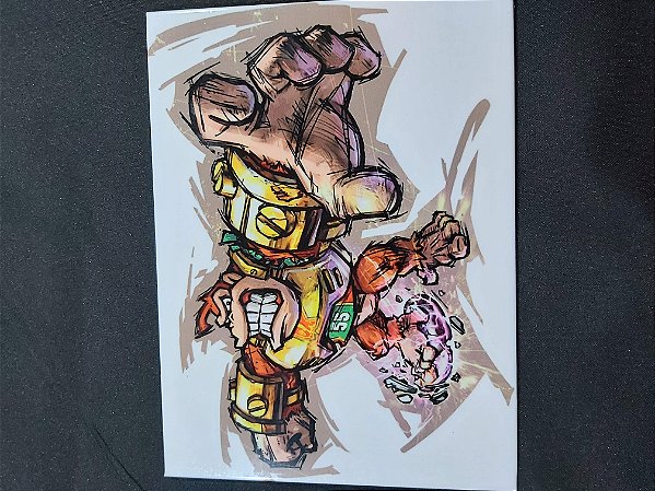 Quadro de Metal 26x19 Mario Strikers - DK