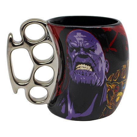 Caneca Soco Inglês 350ml Avengers - Thanos