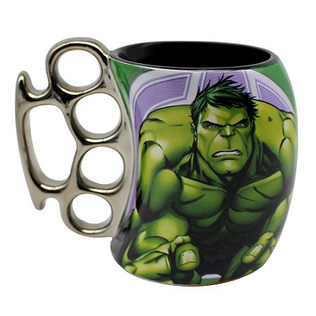 Caneca Soco Inglês 350ml Marvel - Hulk