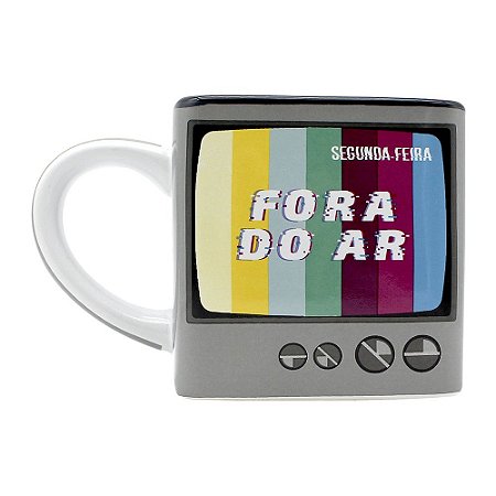 Caneca Cubo 300ml Fora do Ar