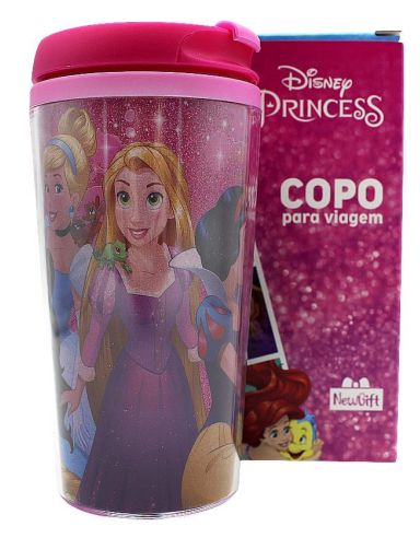 Copo para Viagem 250ml Disney - Princesas