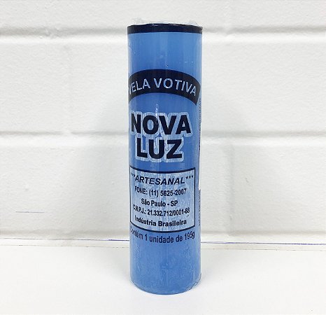 Vela 7 Dias 195 Gr Azul Clara