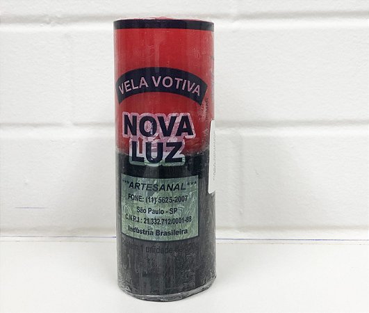 Vela 7 Dias 320 Gr Bicolor Veremelha/Preta