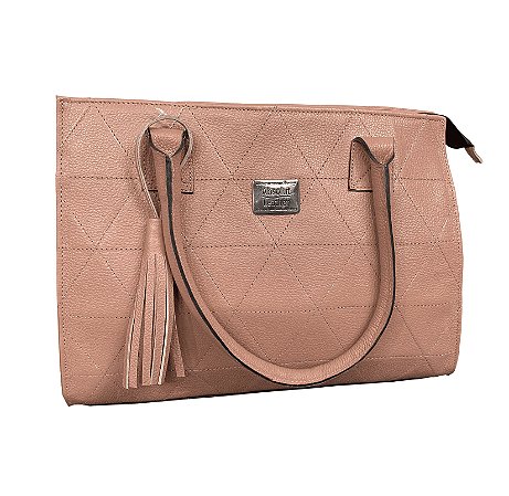 Bolsa de Couro Legitimo Helena cor Nude