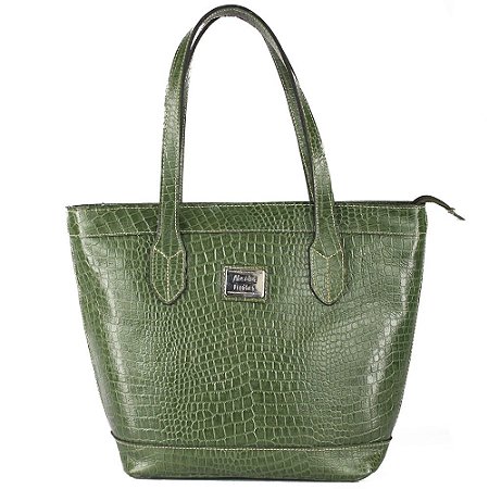 Bolsa de Couro Legítimo Adriana, Verde