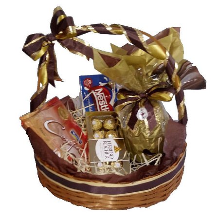 CESTA DE OVO DE PÁSCOA TRUFADO