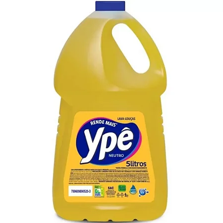 Detergente Líquido YPÊ Neutro Galão com 5 Litros