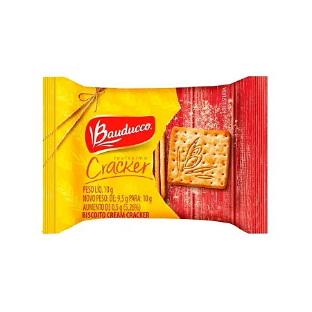 Biscoito Sachê Levíssimo Cream Cracker 370x10g Bauducco