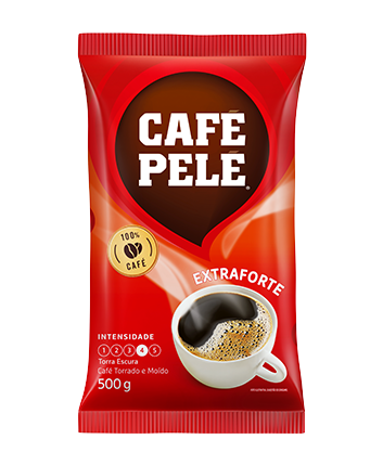 Café Torrado e Moído Extra Forte PELÉ Pacote 500g