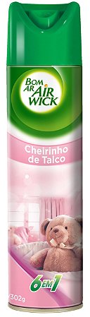 Odorizador Aerossol Bom Ar Air Wick Cheirinho de Talco 360ml
