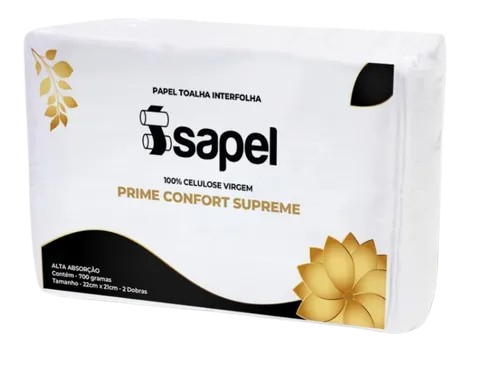 Papel Toalha Interfolha Prime 20x21 Celulose FD 400g Isapel