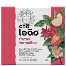 Chá Frutas Vermelhas Leão com 10 Saches