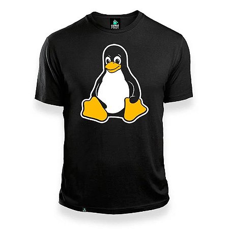 Camisa Tux Linux Preta