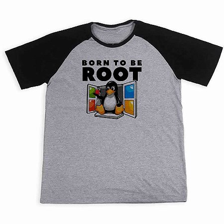 Camisa Raglan Born To Be Root