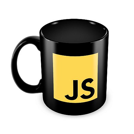 Caneca Javascript Preta