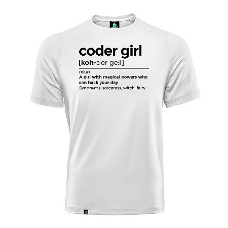 Camisa Coder Girl Definition branca