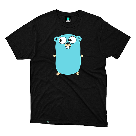 Camisa Gopher Go Lang preta DTF