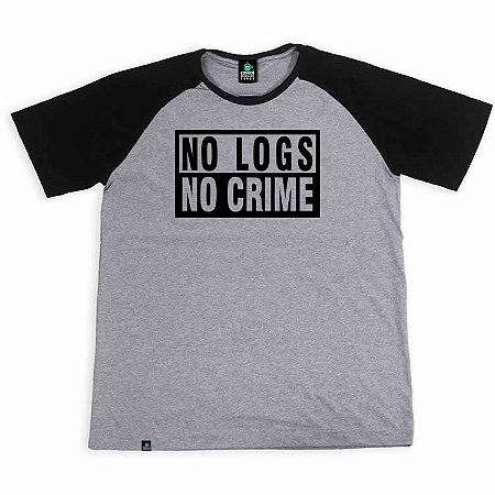 Camisa Raglan No Logs No Crime