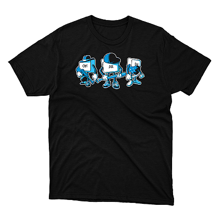 Camisa Control ALt Del Gang preta DTF