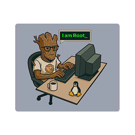 Mouse Pad I am Root
