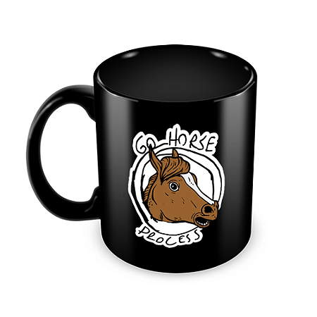 Caneca XGH 2.0 eXtreme Go Horse Preta