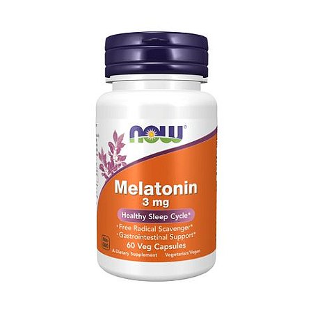 Melatonin 3mg 60cápsulas - NOW FOODS