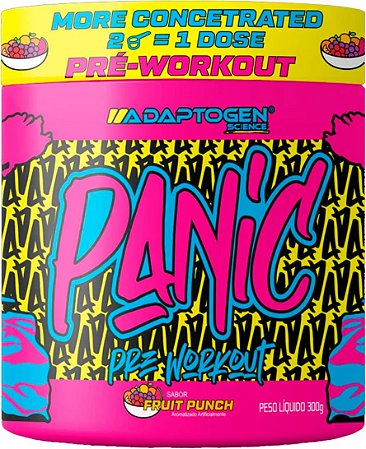 Panic Pré Workout Fruit Punch 300G - ADAPTOGEN SCIENCE