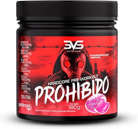 Prohibido Hardcore 180g sabor Chiclete - 3VS