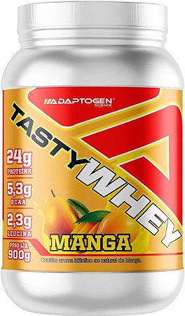 Tasty Whey 3W 900g sabor Manga - ADAPTOGEN SCIENCE