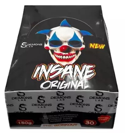 Insane display c/30 Unidades de 5g sabor Suco De Frutas - DEMONS LAB