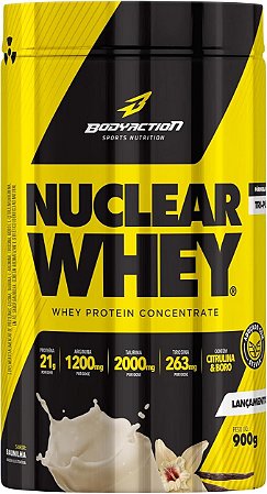 Nuclear Whey Concentrado 900g sabor Baunilha - BODY ACTION
