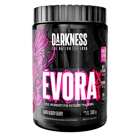 Pré-treino Évora XT sabor Blood Berry 300g - DARKNESS