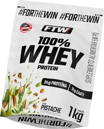 Whey Protein 100% Refil 900g sabor Pistache - FTW