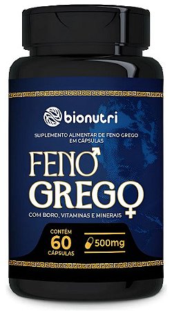 Feno Grego Com Boro, Vitaminas e Minerais 60cápsulas - BIONUTRI