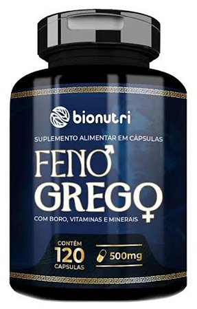 Feno Grego Com Boro, Vitaminas e Minerais 120cápsulas - BIONUTRI