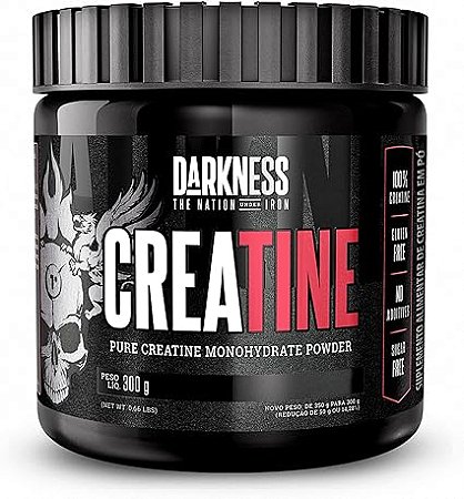 Creatina 100% Pura 300g Darkness - INTEGRALMÉDICA