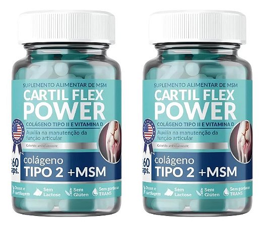 Kit 2x Cartil Flex Power Artrose 60caps