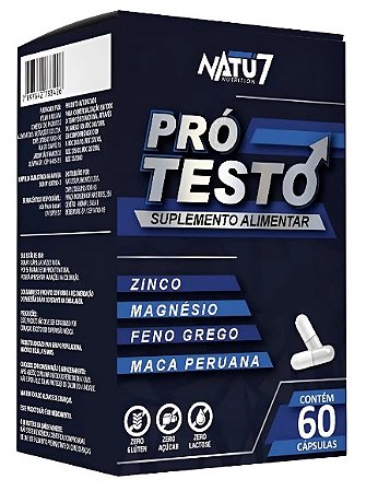 Pró Testo 60 comprimidos - NATU7