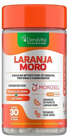 Laranja Moro Morosil + Cromo + Café Verde 30caps - DENAVITA