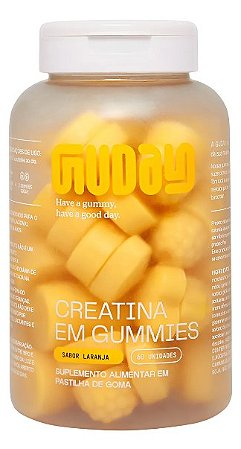 Creatina Monohidratada Gummies 60 Gomas sabor Laranja - GUDAY