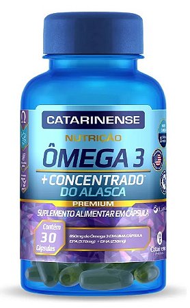 Ômega 3 + Concentrado do Alasca 60caps - CATARINENSE